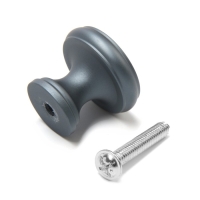 Ручка кнопка CAPPIO PK321, d=24 мм, цвет графит Ручка кнопка CAPPIO PK321, d=24 мм, цвет графит