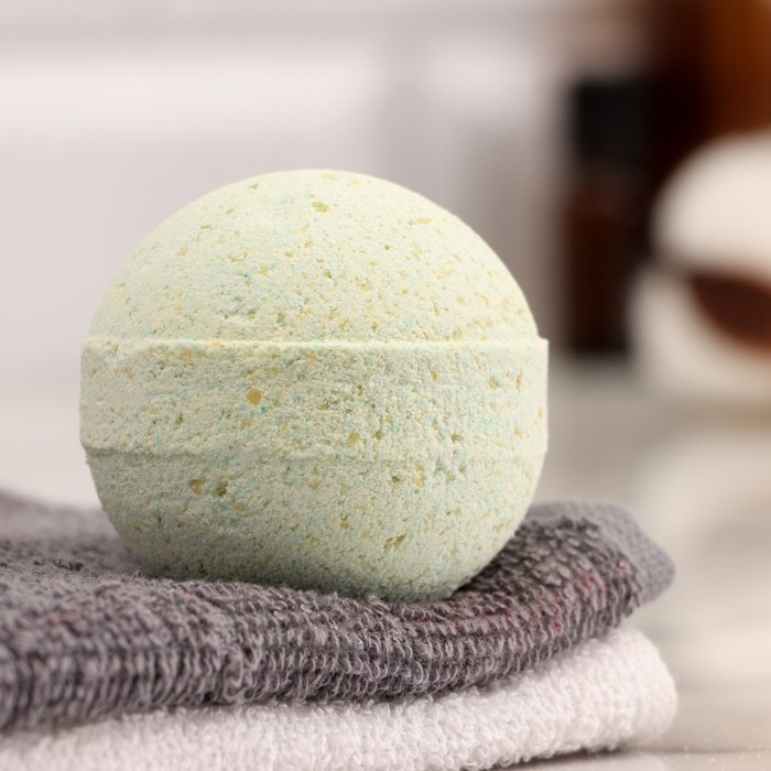 Бомбочка для ванны с шиммером Бомбочка для ванны с шиммером "Добропаровъ", хвоя, 110 гр, зеленый