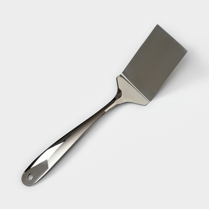 Лопатка из нержавеющей стали Доляна Everyday, 35&times;7,5 см, толщина 3 мм, цвет серебряный