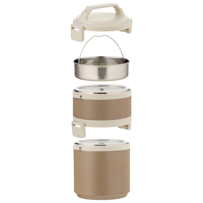 Термос для еды, 2.7 л, сохраняет тепло до 8 ч, коричневый Термос для еды, 2.7 л, сохраняет тепло до 8 ч, коричневый