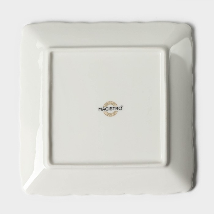 Тарелка фарфоровая пирожковая Magistro Kingdom, 15,2&times;1,6 см