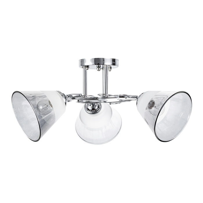 Люстра "Идрис" 3хЕ27 40Вт хром 48х48х26 см