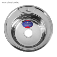 Мойка кухонная MIXLINE 528182, врезная, толщина 0.6 мм, 49х49х17 см, вып. 3 1/2", с сифоном Мойка кухонная MIXLINE 528182, врезная, толщина 0.6 мм, 49х49х17 см, вып. 3 1/2", с сифоном