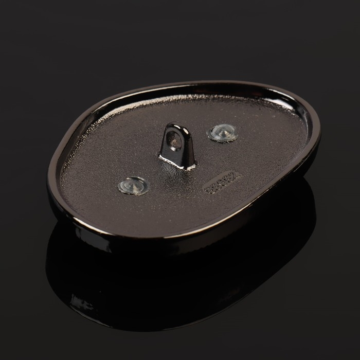 Пуговица металлическая на ножке, декоративная, 30 &times; 42 мм, цвет золотой