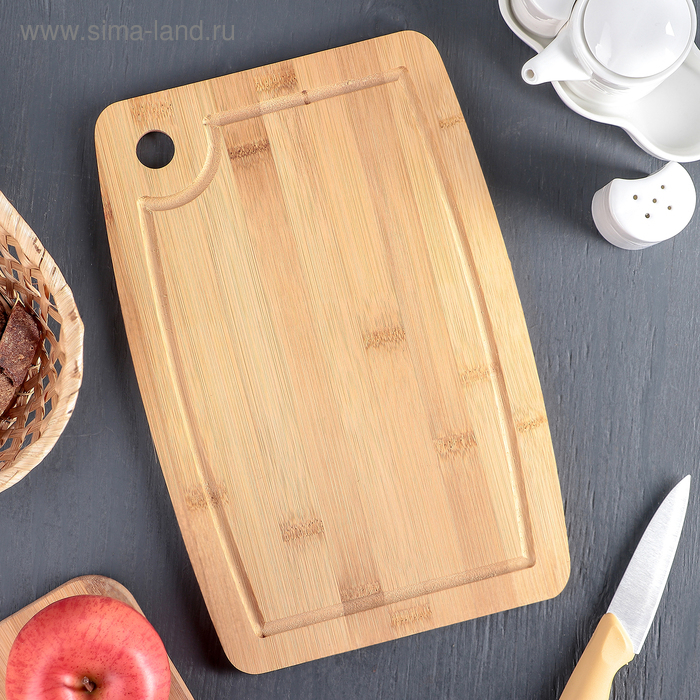 Доска разделочная Доляна &laquo;Бамбуковый лес&raquo;, бамбук, 30&times;20 см