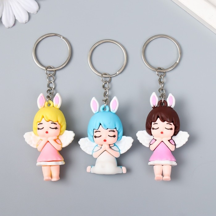 Брелок резина Брелок резина "Малышка-ангелочек" МИКС 2,2х4,2х7 см