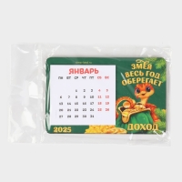 Магнит новогодний дерево с календарем «Новый год: Змея оберегает», 7 х 11 см Магнит новогодний дерево с календарем «Новый год: Змея оберегает», 7 х 11 см