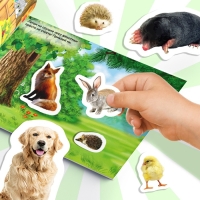 250 наклеек &laquo;Животные фермы и леса&raquo;, 8 стр.