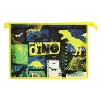 Папка для тетрадей А4, 325 х 230 х 55 мм, молния сверху, пластиковая, ПМ-А4-29 Calligrata "Дино" Папка для тетрадей А4, 325 х 230 х 55 мм, молния сверху, пластиковая, ПМ-А4-29 Calligrata "Дино"