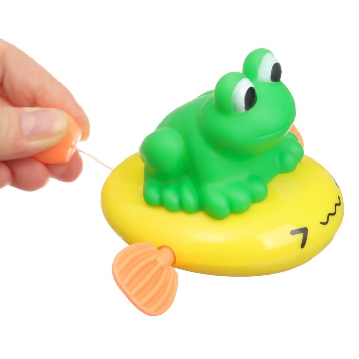 Заводная игрушка для ванны с брызгалкой &laquo;Лягушка&raquo;, Крошка Я
