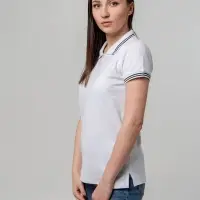 Рубашка поло женская Virma Stripes Lady, белая, размер L