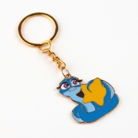 Брелок новогодний, для ключей, металлический «Змея со звездой» 3 х 8,5 см Брелок новогодний, для ключей, металлический «Змея со звездой» 3 х 8,5 см