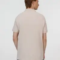 Рубашка поло унисекс Pacific, бежевая (льняная), размер XL Рубашка поло унисекс Pacific, бежевая (льняная), размер XL