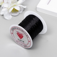 Резинка для бисера 0,8 мм, 10 м, чёрный Резинка для бисера 0,8 мм, 10 м, чёрный