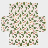 Коробка новогодняя складная &laquo;Новогодний город&raquo;, 17 х 17 х 7 см, Новый год