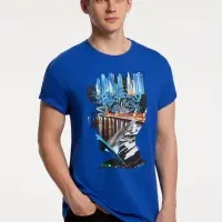 Футболка Moscow Boy, ярко-синяя, размер S