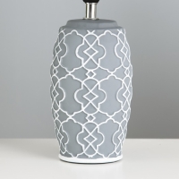 Настольная лампа "Камила" Е14 40Вт серо-белый 22х22х35 см RISALUX