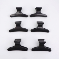 Зажимы для волос, набор - 6 шт, 8 &times; 4,5 &times; 3,4 см, цвет чёрный