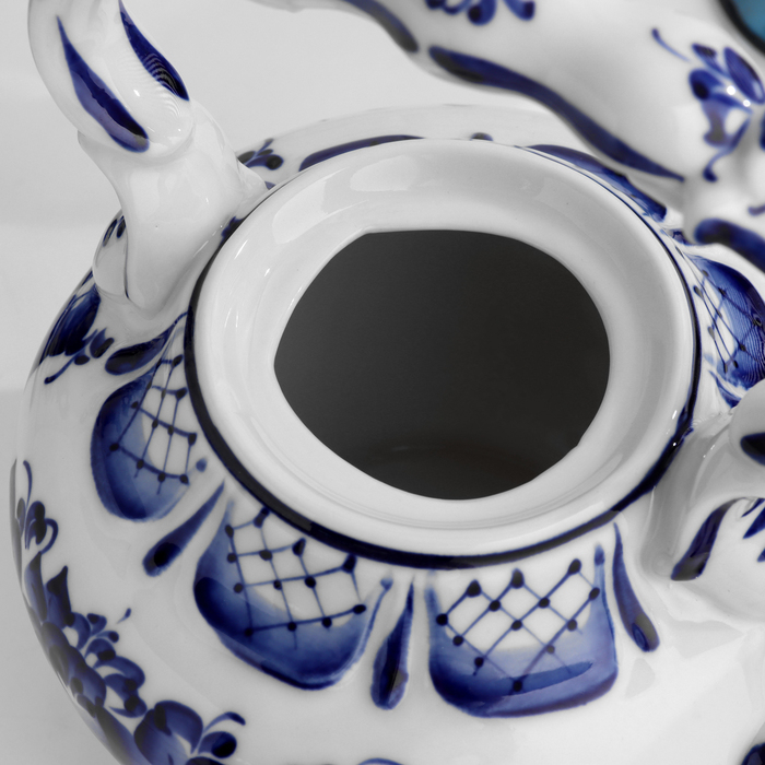 Чайник &laquo;Вдохновение&raquo;, H = 21 см, гжель