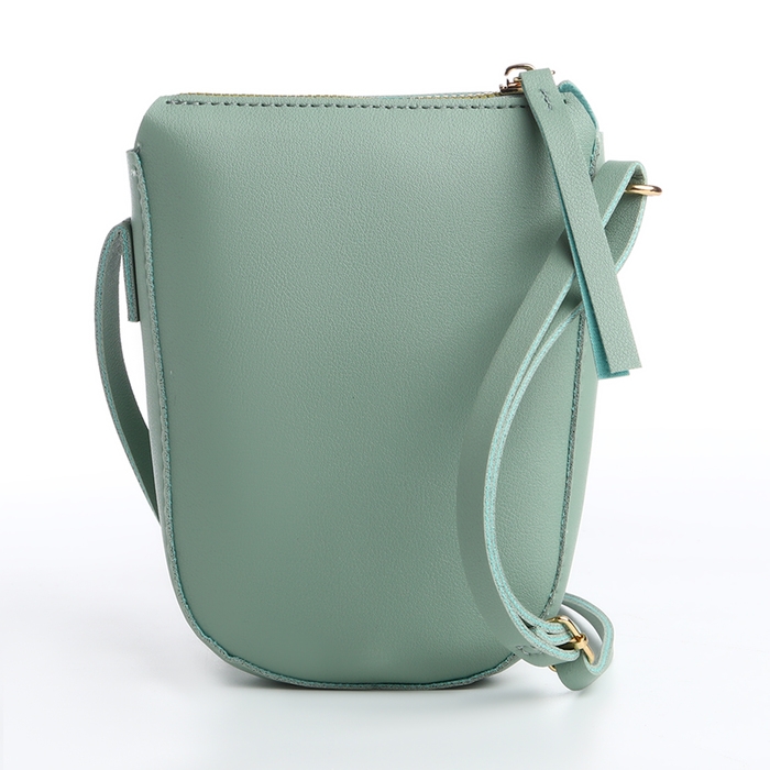 Сумка женская кросс-боди на молнии, цвет зелёный