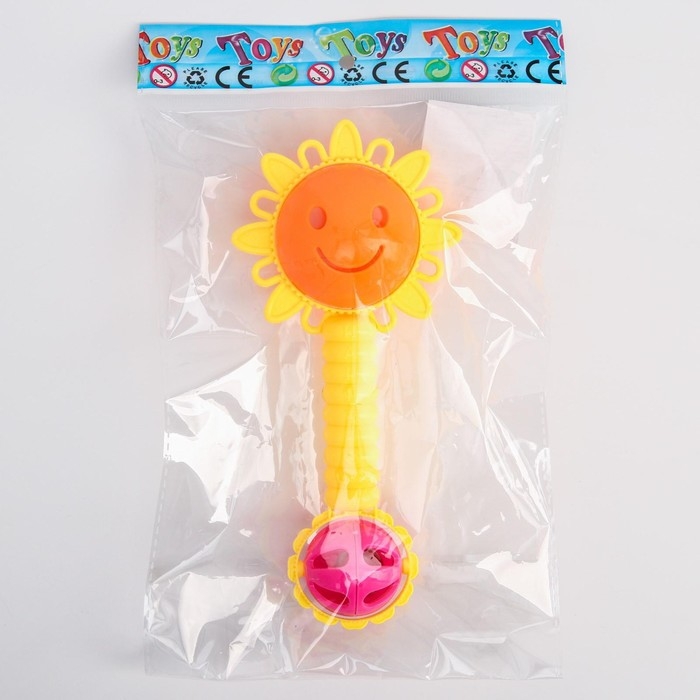 Погремушка &laquo;Солнышко&raquo;, цвет МИКС, Крошка Я