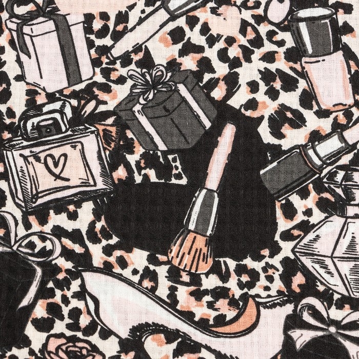 Набор для сауны Этель Набор для сауны Этель "Леопард" парео с бантиком+полотенце 80х150 см+повязка,100% хл