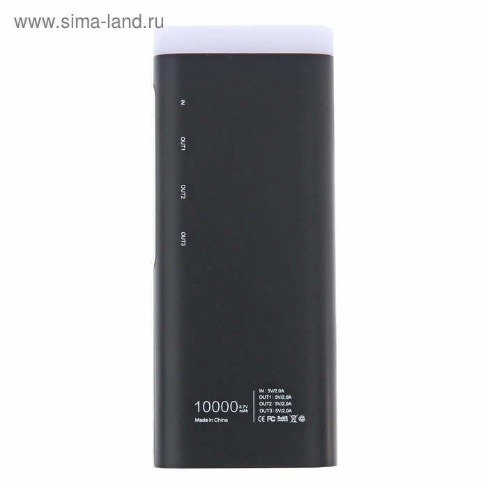 Внешний аккумулятор OXION, 3 USB, 10000 мАч, Li-ion, 2 A, пластик, черный Внешний аккумулятор OXION, 3 USB, 10000 мАч, Li-ion, 2 A, пластик, черный