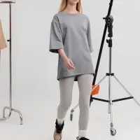 Футболка оверсайз унисекс Kosmos 2.0, светло-серая, размер M/L