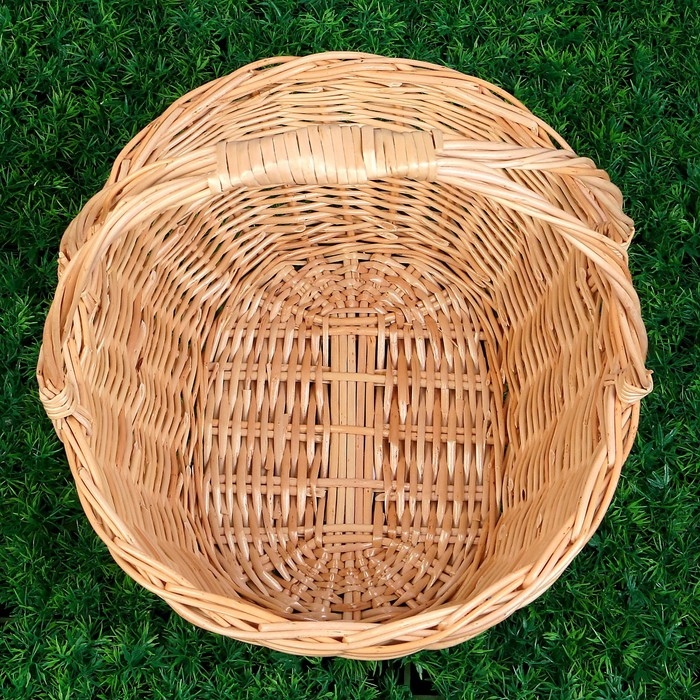 Корзина &laquo;Для яблок&raquo;, дно:19&times;26 см, верх:30&times;35 см, H=15/35 см, ручное плетение, ива