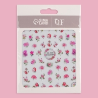 Наклейки для ногтей &laquo;Розы&raquo;, разноцветные