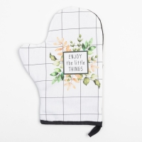 Набор Кухонный &laquo;Flora&raquo;, варежка-прихватка 20х28см, прихватка 19х19см, 100% хл