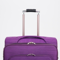 Чемодан большой 95 л (L), отдел на молнии, с расширением, кодовый замок, 4 колеса, наружный карман, цвет фиолетовый Чемодан большой 95 л (L), отдел на молнии, с расширением, кодовый замок, 4 колеса, наружный карман, цвет фиолетовый