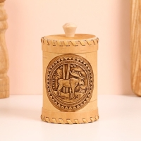 Туес "Лось", 8 х 8 х 14 см, береста Туес "Лось", 8 х 8 х 14 см, береста