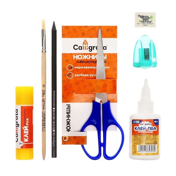 Папка для труда А4, 335 х 260 х 60 мм, с ручками текстиль, ПВХ, с наполнением 13 предметов, Calligrata, ПТР-111, Папка для труда А4, 335 х 260 х 60 мм, с ручками текстиль, ПВХ, с наполнением 13 предметов, Calligrata, ПТР-111, "Ракета"