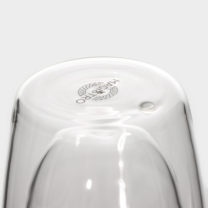 Стакан стеклянный с двойными стенками Magistro &laquo;Поль. Дуо&raquo;, 350 мл, 7,3&times;15 см