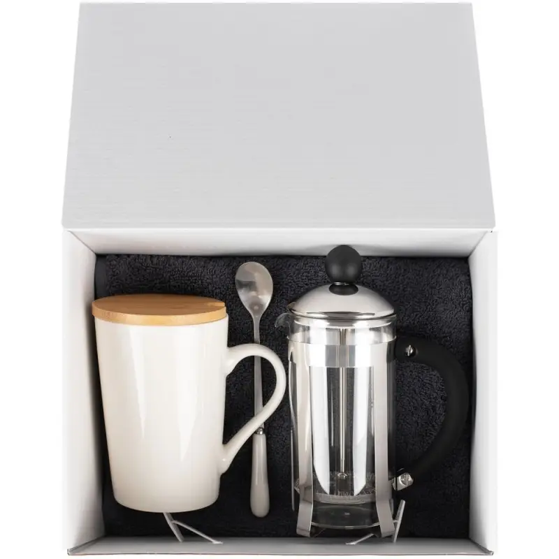 Коробка Matter High Light, белая с белой ручкой Коробка Matter High Light, белая с белой ручкой