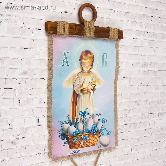 Сувенир свиток "Ангел и корзина"