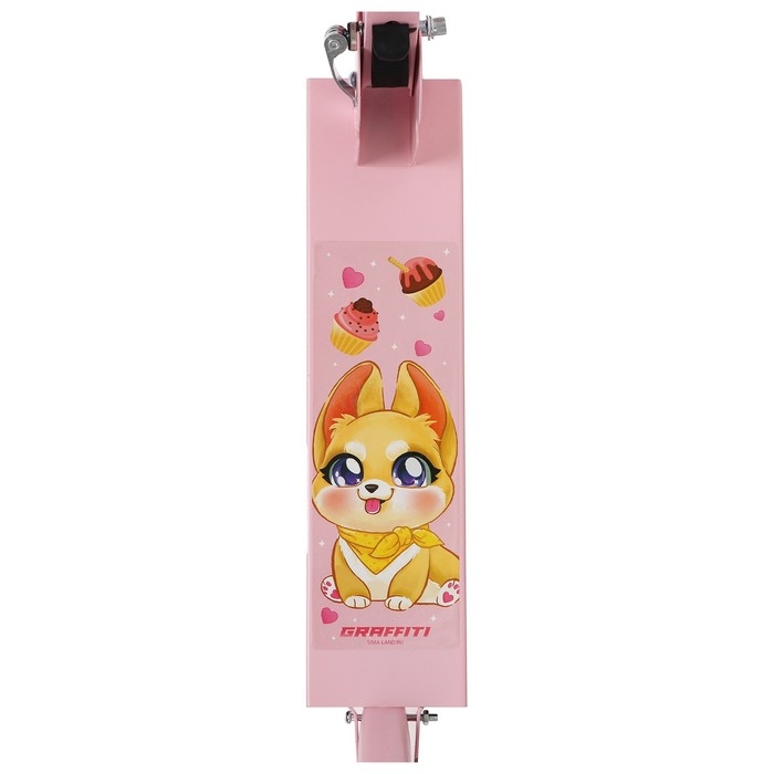 Самокат GRAFFITI &laquo;Кошечка&raquo;, складной, колёса PVC 100 мм