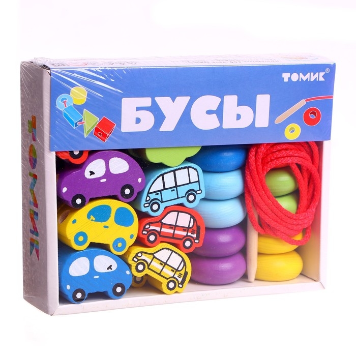 Счётный материал &laquo;Бусы. Транспорт&raquo;, 31 деталь