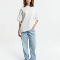 Джемпер с коротким рукавом Siluetti Volumica, молочно-белый, размер M/L