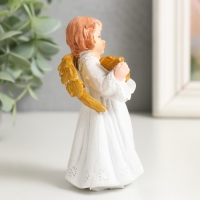 Сувенир полистоун "Праздничный ангел в белом платье" золотые крылья МИКС 6х5х9,5 см Сувенир полистоун "Праздничный ангел в белом платье" золотые крылья МИКС 6х5х9,5 см