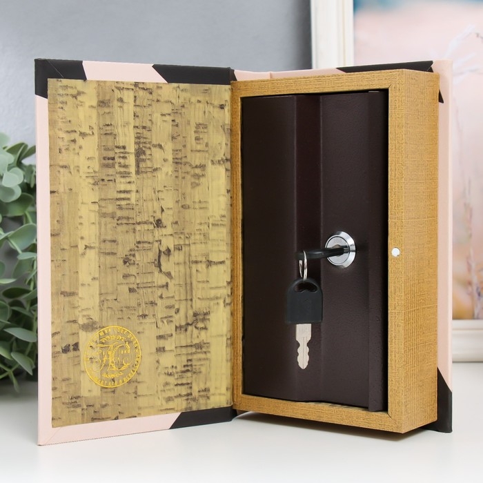 Сейф-книга дерево кожзам Сейф-книга дерево кожзам "Геометрия. Слон" 21х13х5 см