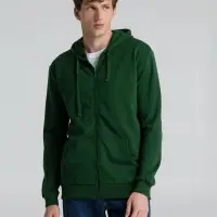 Толстовка на молнии с капюшоном Siverga Heavy 2.0, темно-зеленая, размер XXL