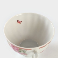 Чайная пара фарфоровая &laquo;Цветочный вальс&raquo;, 275 мл