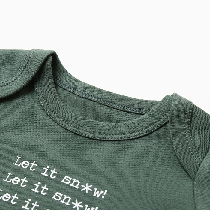 Боди  Крошка Я "Еловые веточки", рост 74-80 см