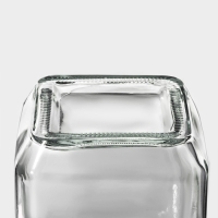 Банка стеклянная для сыпучих продуктов «Призма», 750 мл, 9×14,5 см, с металлической крышкой Банка стеклянная для сыпучих продуктов «Призма», 750 мл, 9×14,5 см, с металлической крышкой