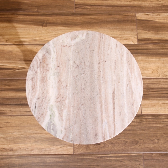 Стол кофейный 41х41х56 см, алюминий/мрамор Стол кофейный 41х41х56 см, алюминий/мрамор