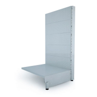 Опора для стеллажа, 50 см, цвет белый