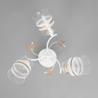 Люстра "Мия" 3х60Вт Е27 Белый, золото 52х18х24см Люстра "Мия" 3х60Вт Е27 Белый, золото 52х18х24см