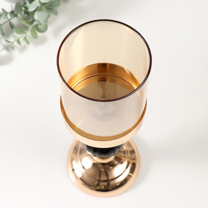 Подсвечник металл на 1 свечу d=10 см Подсвечник металл на 1 свечу d=10 см "Жаклин" 11х11х31,5 см